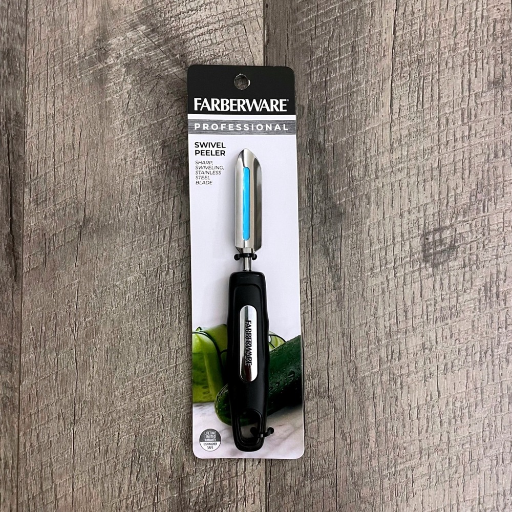 Farberware Professional Swivel Peeler Stainless Steel Blade Black Handle 5238360